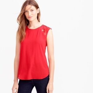 J. Crew Floral Lace Top